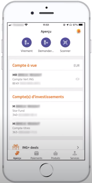 Quelles sont les fonctionnalités de l’application ING ?