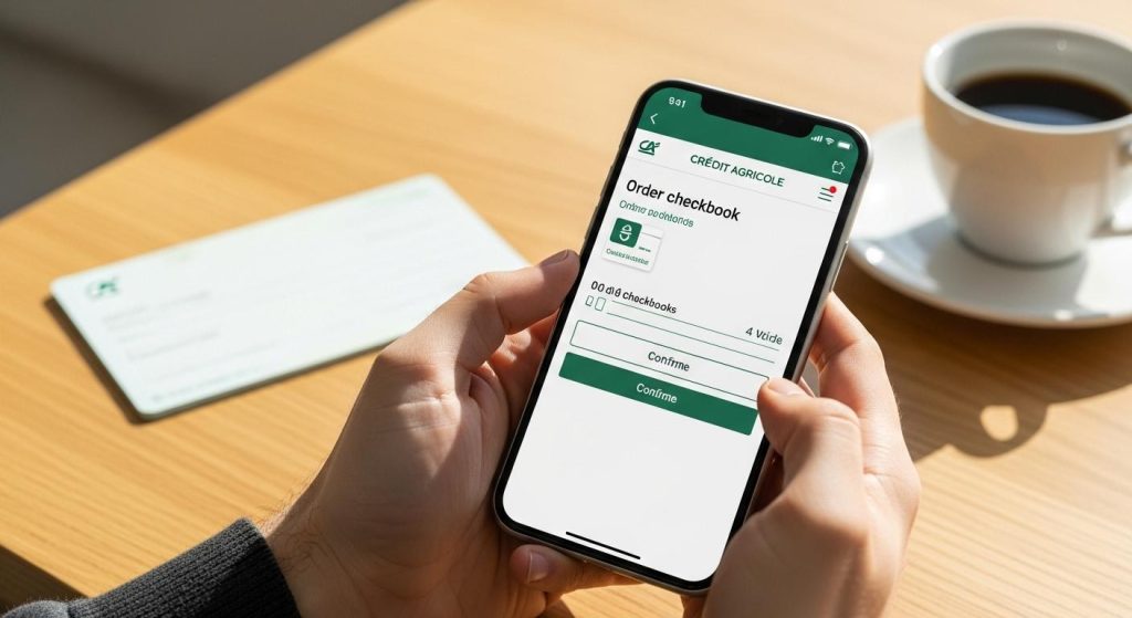 commander un chéquier crédit agricole application